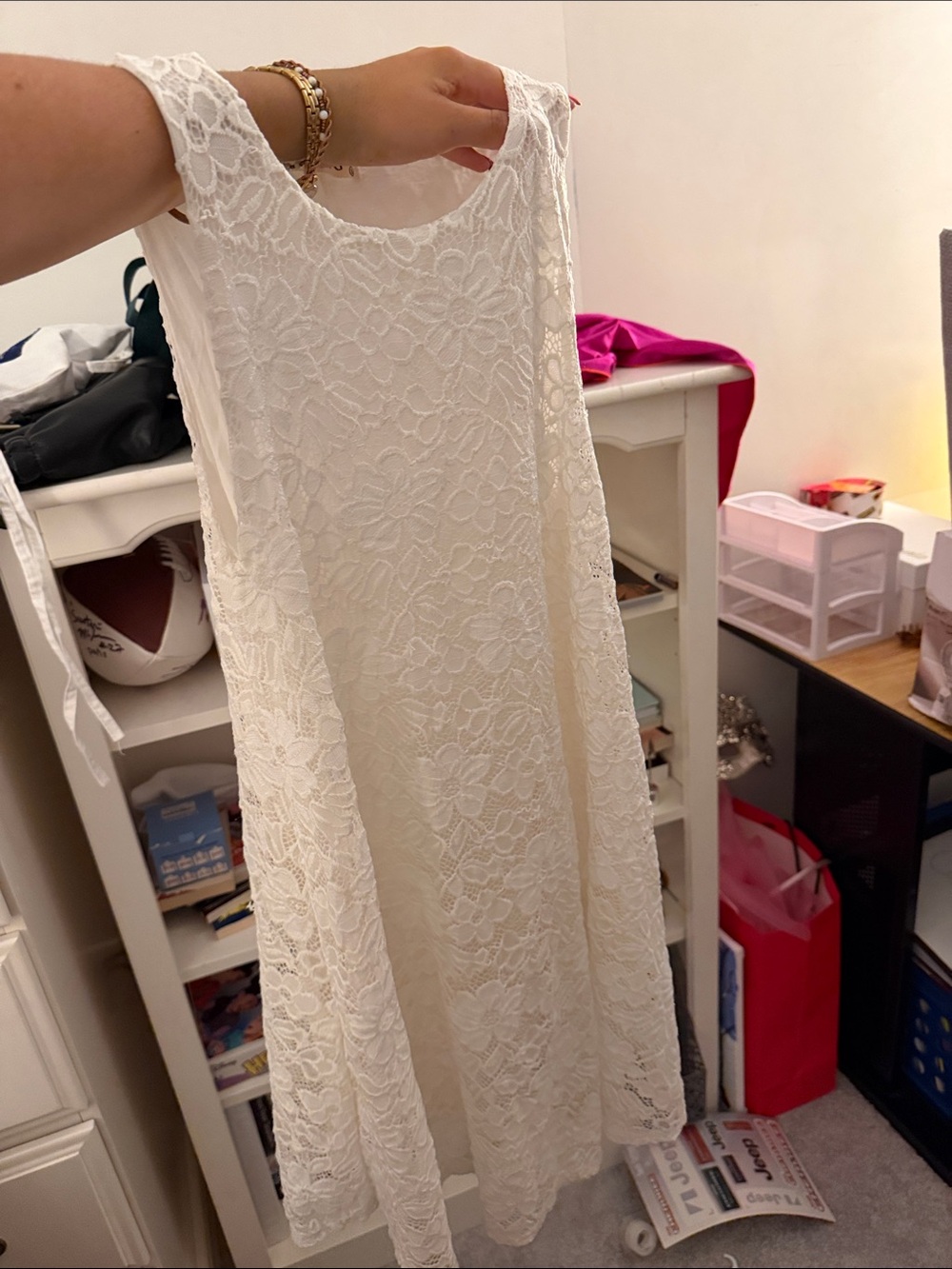 Ginger G Ivory Lace Mini Dress